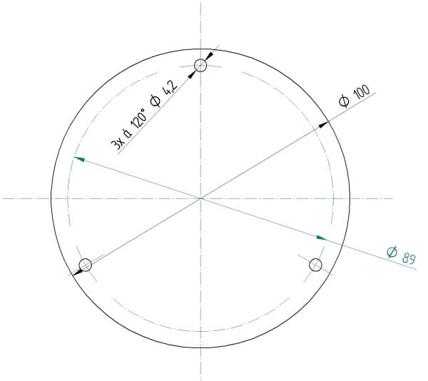 Bodová svítidla 230V Svítidlo InLED s ohebnou hadicí a transformátorem v podstavci